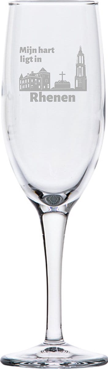 Gegraveerde Champagneglas 16,5cl Rhenen