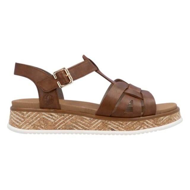 Rieker Sandalen - Dames - Cognac - Maat:38