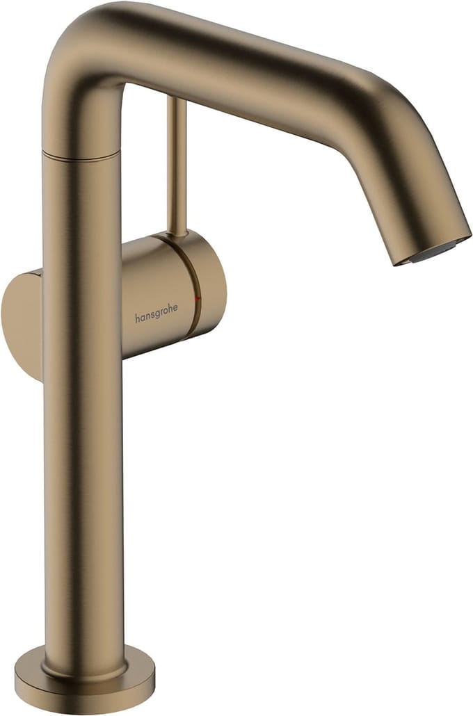 hansgrohe Tecturis S ééngreeps wastafelkraan 210 Fine CoolStart met draaibare uitloop en afvoerplug mat wit