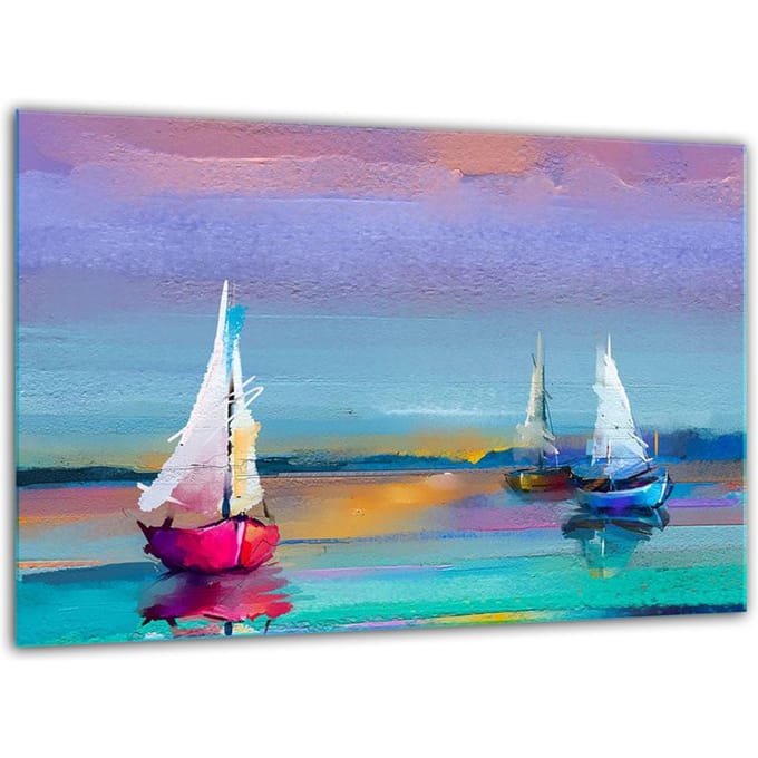 TMK ArtDeko Serie - Geharde Glazen Snijplank - 30x22cm - Hittebestendig - Antislip