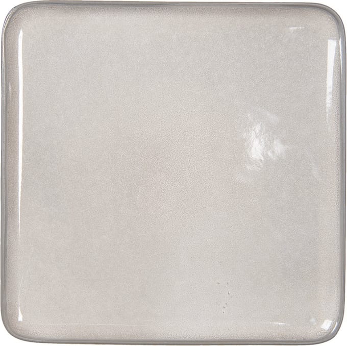 Clayre & Eef Serveerschaal 25x25 cm Grijs Keramiek Presenteerschaal