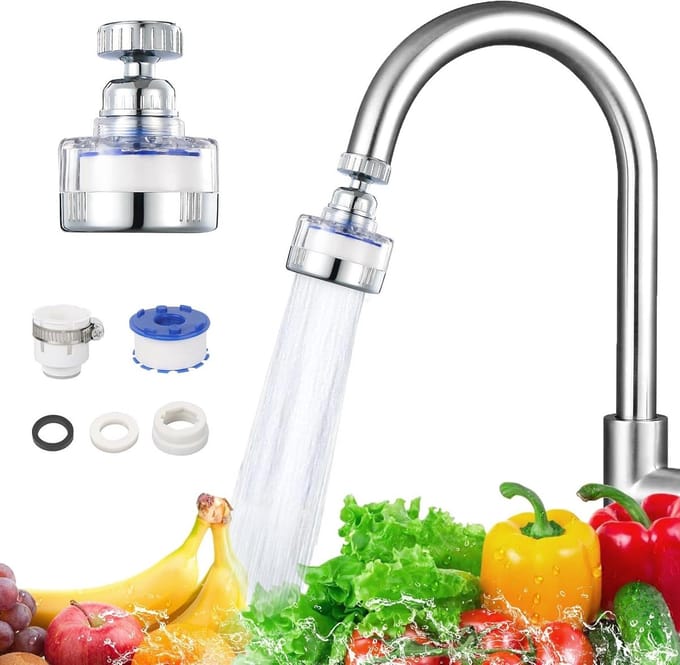 Dailygoody - Waterfilterkraan - Hardwateroplossing - 360 ° draaibaar
