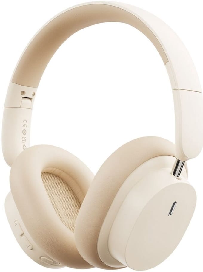 Baseus Bowie D05 Draadloze Koptelefoon Bluetooth 5.3 Beige