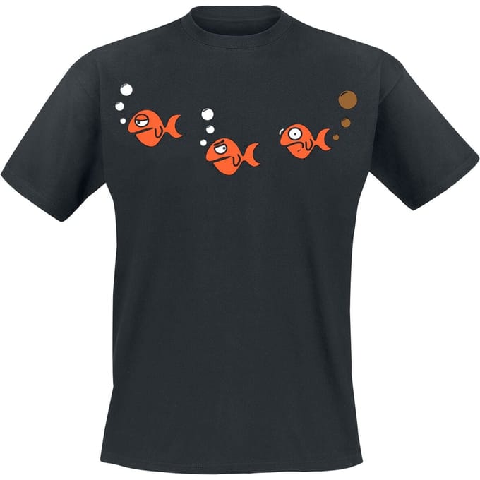 Tierisch - Fun T-shirt - Ooops! - S tot L - voor Mannen - zwart