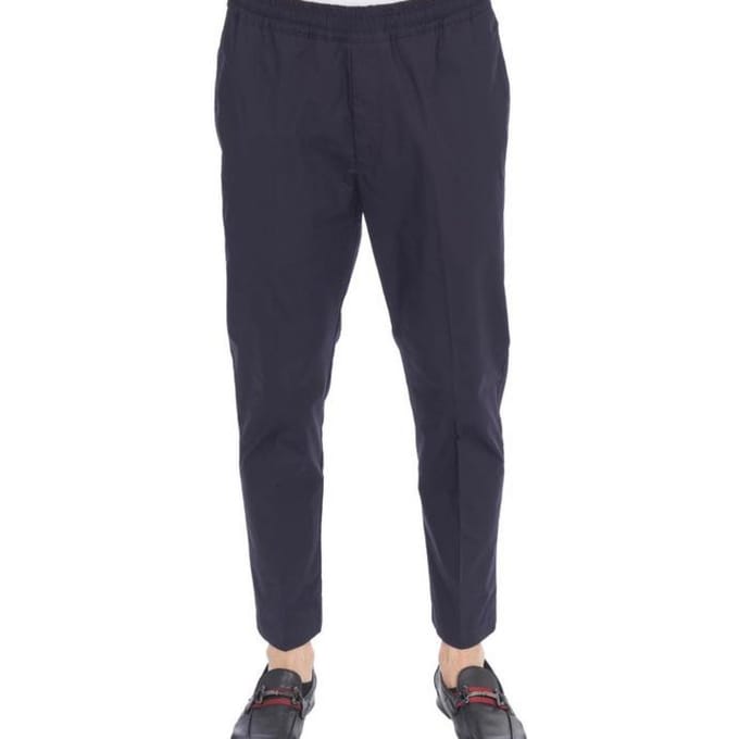 Alessandro Dell Acqua - Pantalone met Coulisse Cotton AD7318/P0083E 50 BLUE