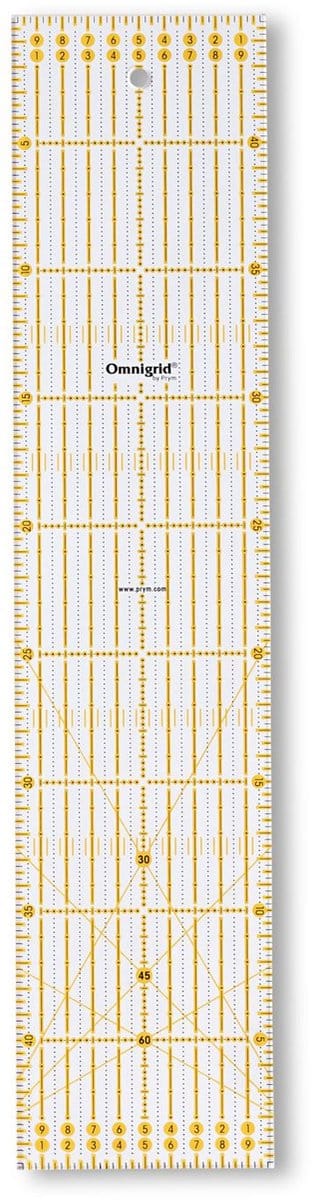 PRYM Universele liniaal 10 x 45 cm Omnigrid 611318 - Prym
