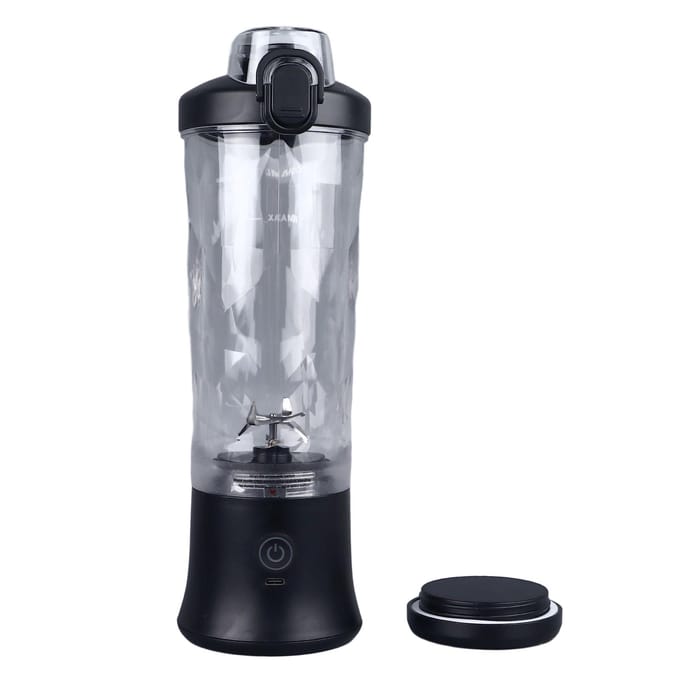 Draagbare Blender 600ml Grote Capaciteit Veelzijdig Oplaadbaar Shakes en Smoothie Blender Juicer Beker L gray