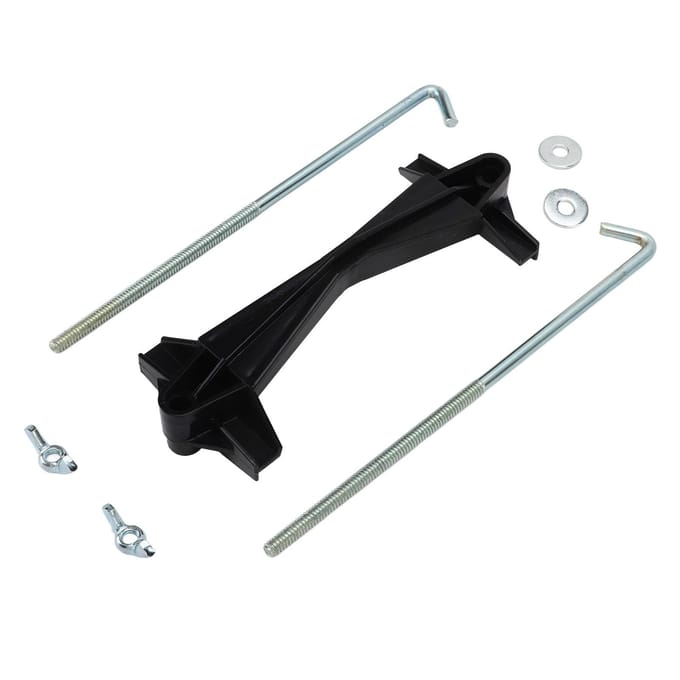 5in Batterijklem 8in Vasthoudbouten Moeren Kit J-haak Stabiele Universele Accessoires black