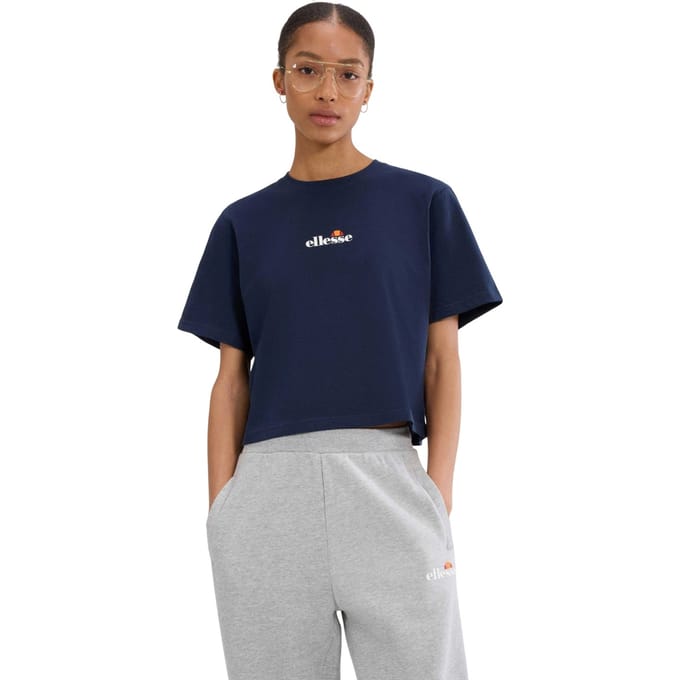 Ellesse Dames Silinto 2 Crop T-Shirt (Marineblauw)