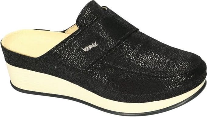 Vital -Dames - zwart - slippers & muiltjes - maat 41