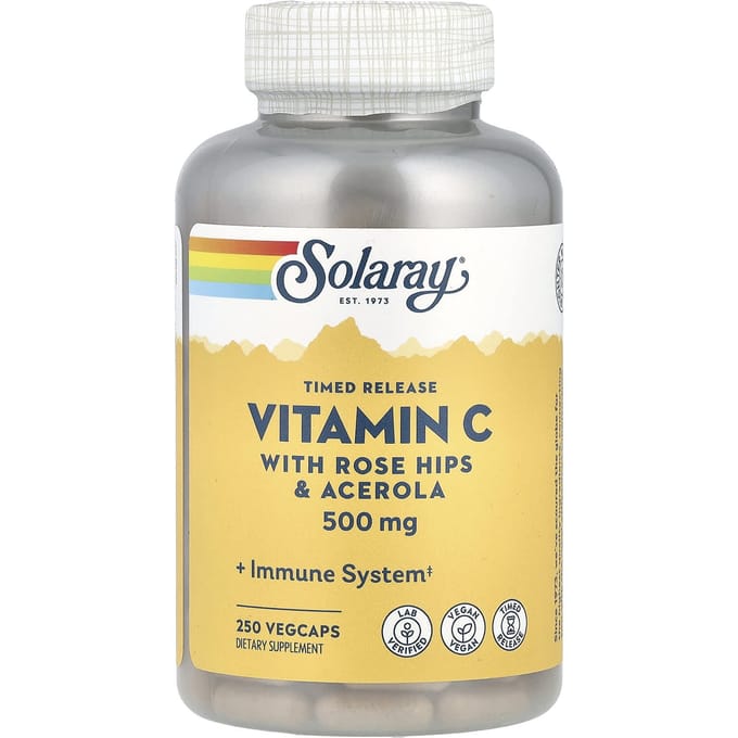 Western Vitamine C met Rozenbottel en Acerola, 500Mg, 250 Vegetarische Capsules