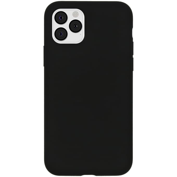 Accezz Hoesje - Geschikt voor Apple iPhone 11 Pro - Liquid Silicone Backcover - Zwart