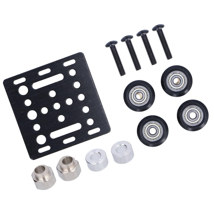 Portaalplaat Aluminiumlegering Constructie met Katrol 3D Printer Accessoireset Kit gray