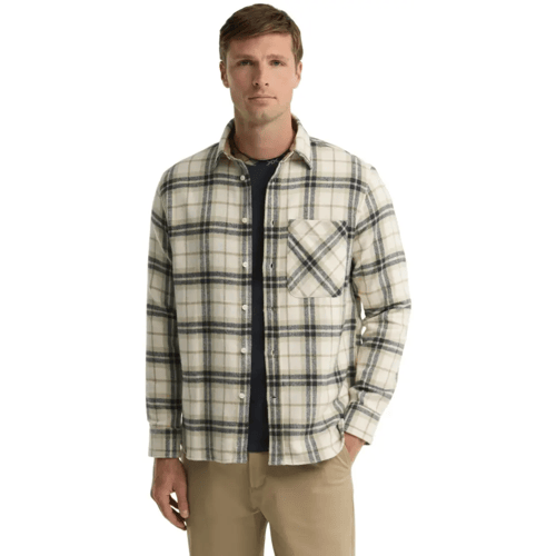 Barbour Langton Authentic Highland Check Flannel Shirt (Maat - M, Kleur - Ecru)