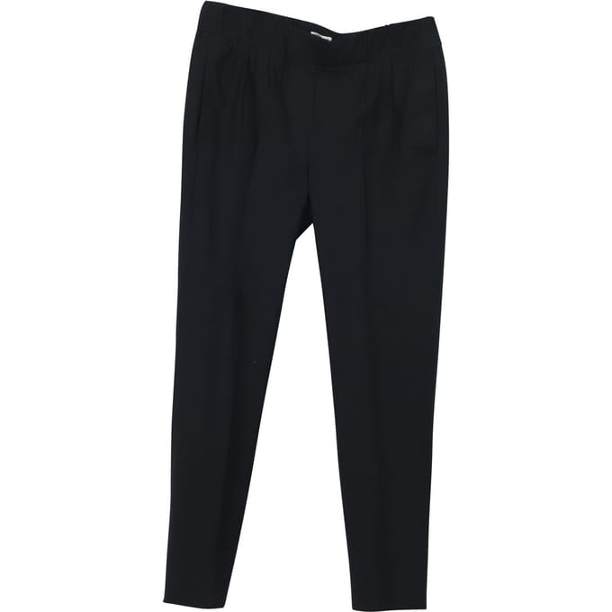 Brunello Cucinelli Broek in Marineblauw Wol