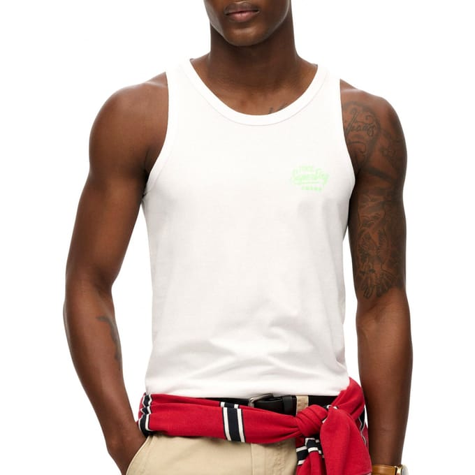 Superdry Contrast Tanktop Heren - Maat S