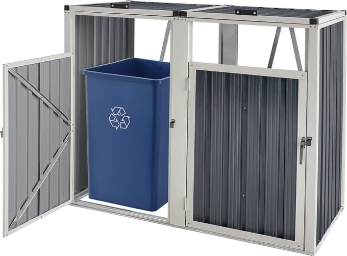 Containerombouw Tarbek antraciet 121x146x82 cm