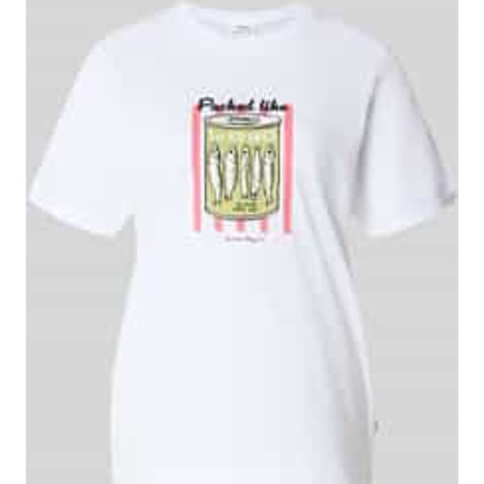 regular fit T-shirt van puur katoen