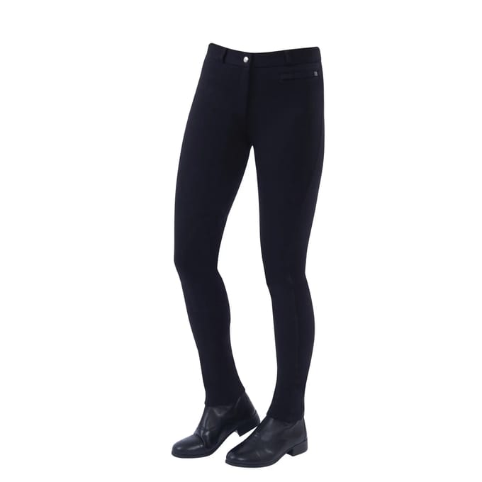 Dames rijbroek met knie rits Dublin Supa-fit zip up