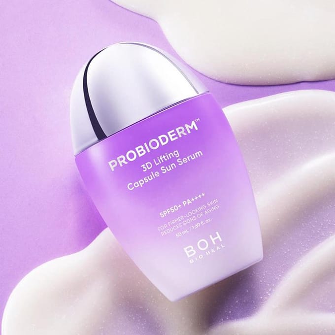 BIOHEAL BOH Probioderm 3D Lifting Capsule Sun Serum SPF50+ PA++++ 50ml purple