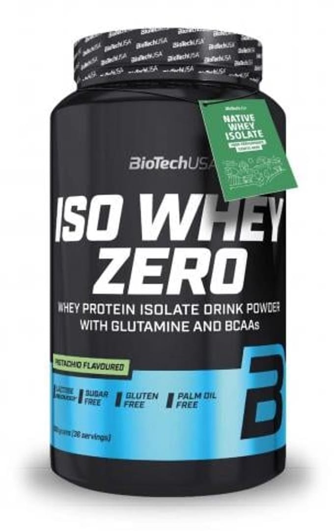 BiotechUSA isolaat eiwitpoeder - ISO WHEY zero (908 g) - smaak: Pistache