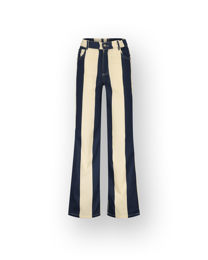 Meisjes Wide leg Jeans Cato Stripe