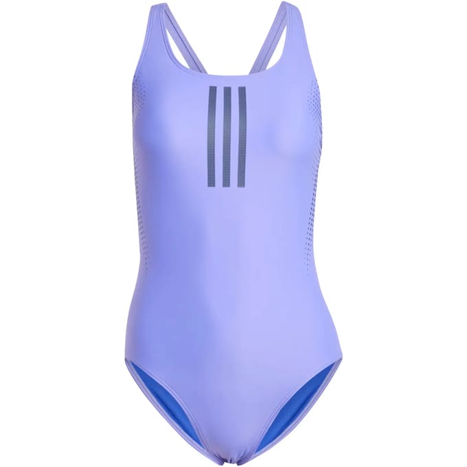 adidas Performance 3-Stripes Rubber Graphic Badpak - Dames - Blauw- 36