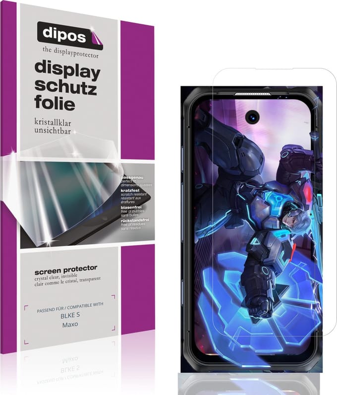 dipos – 4x Beschermfolie geschikt voor BLKE S Maxo | Krasbestendige & heldere Screenprotector Ultra-Thin