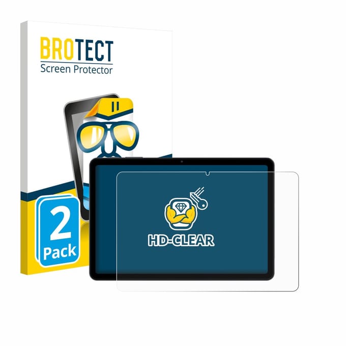 BROTECT - Screenprotector voor Tabwee T80 10.1" - Folie Beschermfolie transparant 2 Stuks