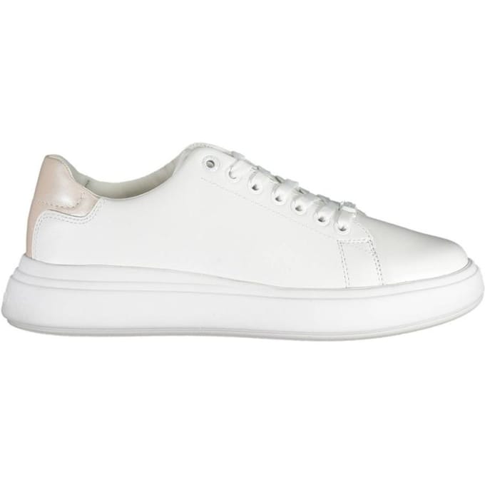 Calvin Klein Bianco Pelle Dames Sneakers
