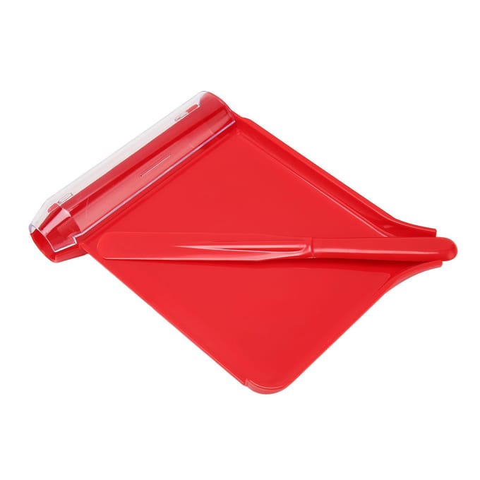 Rechtshandige Pillentelbak met Spatel Professionele Thuis Plastic Capsule Pillentelbak red