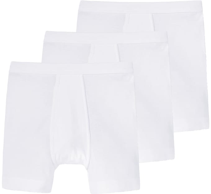 Schiesser Heren lang short / pant 3 pack Essentials fijnrib