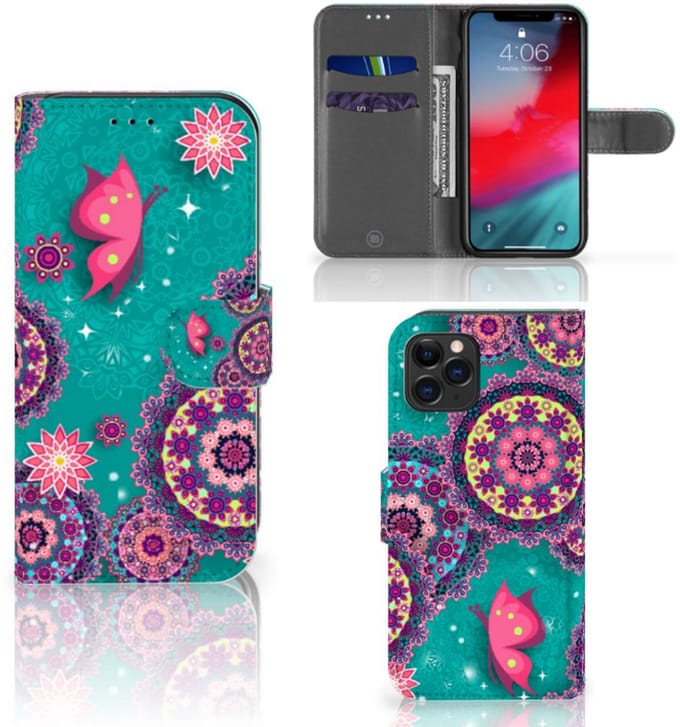 Apple iPhone 11 Pro Hoesje Cirkels en Vlinders
