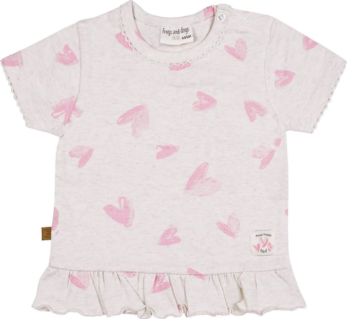 Frogs and Dogs - T-Shirt s - Roze - Maat 68 -