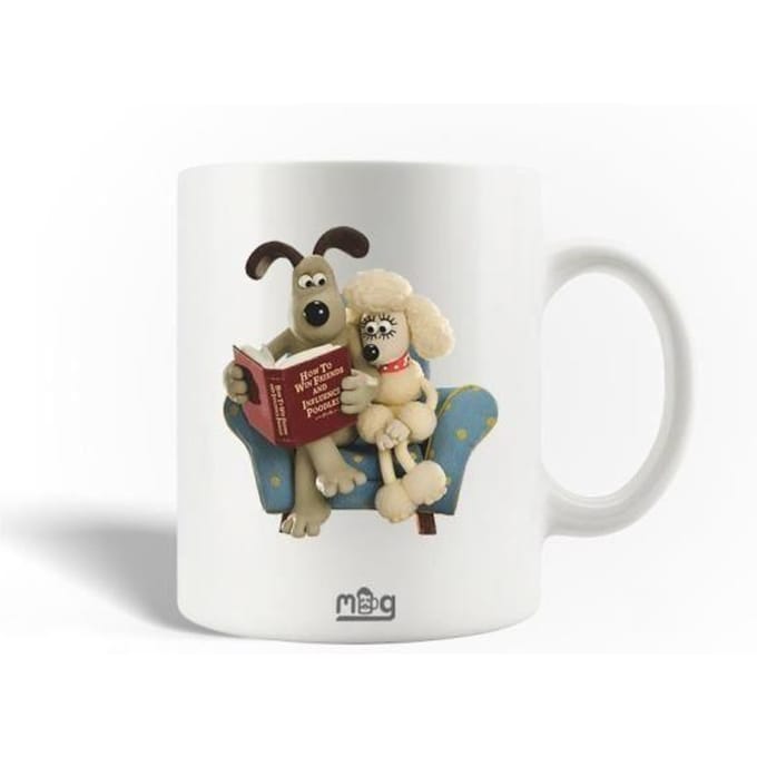 Mug en Céramique - MANIACASE - Fluffles et Gromit - 30cl - Blanc - Compatible lave-vaisselle