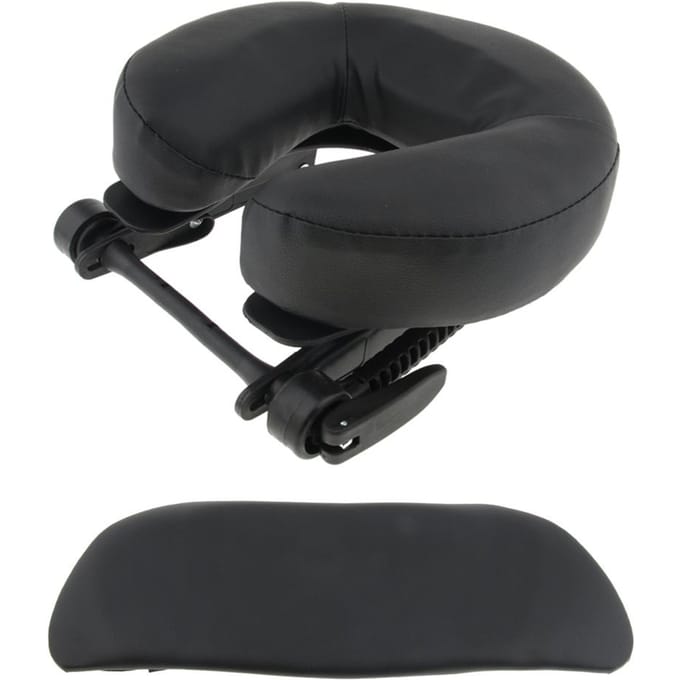 Salon Massagetafel Gezichtswieg Opvouwbare SPA-stoel Hoofdsteun Platformkussen 28cm zwart