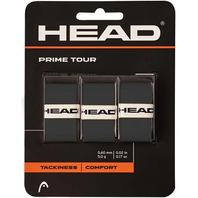 Head Tennis / Padel Overgrip Prime Tour 3Pack Black