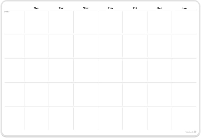 Sticky Whiteboard Familie Weekplanner