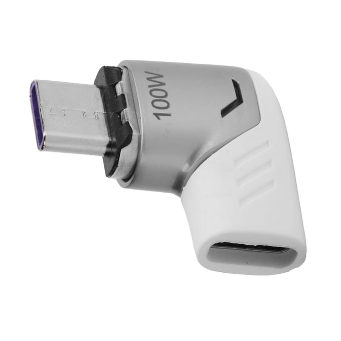 Adaptateur Magnétique TypeC KUULAA 100W Charge Connecteur à Angle Droit pour Téléphone Tablette