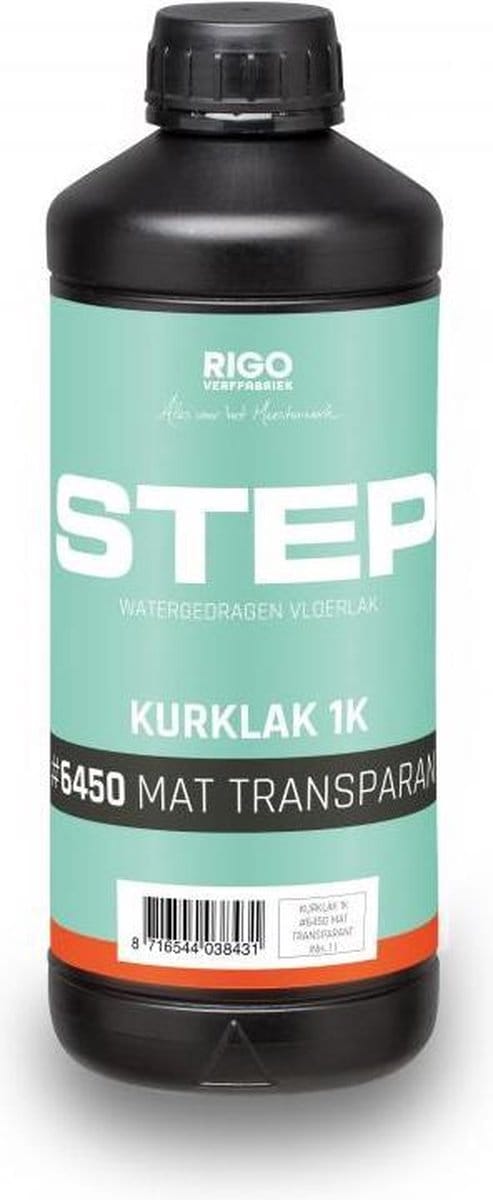 Rigostep STEP Kurklak 1K Mat Transparant #6450 - 1 liter