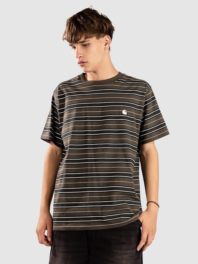 Carhartt WIP Bronson Stripe T-Shirt, groen