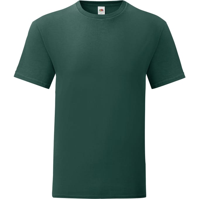 Fruit of the Loom Heren Iconisch 150 T-Shirt (Bosgroen)