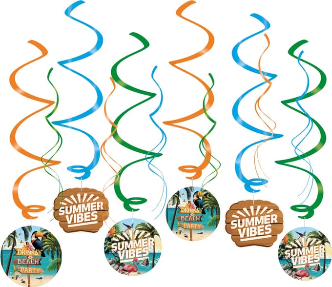 Hawaii Swirls - Summer Vibes - 6 stuks