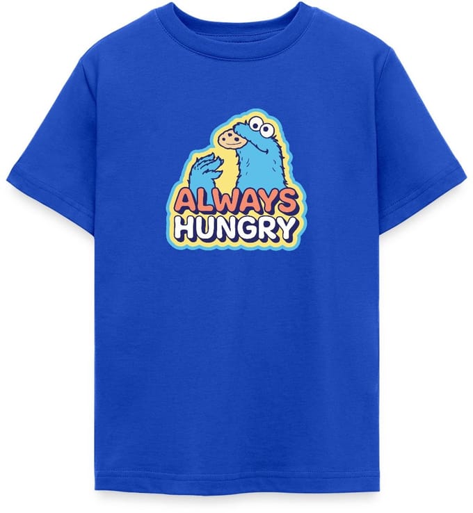 Sesamstraat Koekiemonster Altijd Hongerig T-Shirt Tiener