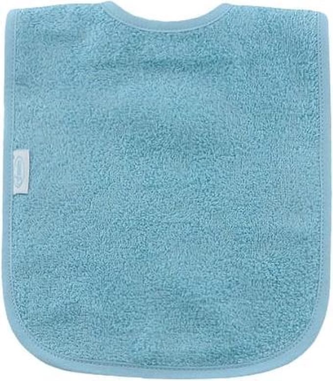 Slab uni - blauw - katoen badstof - 25 x 40 cm