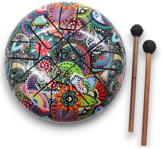 Steel Tongue Happy Drums Muti Coloured OM - 18cm