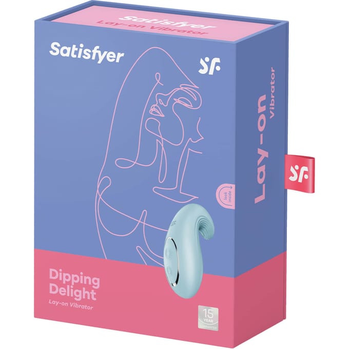 Satisfyer, vibrator, oplegvibrator, 'Dipping Delight', 2 motoren, gemaakt van siliconen