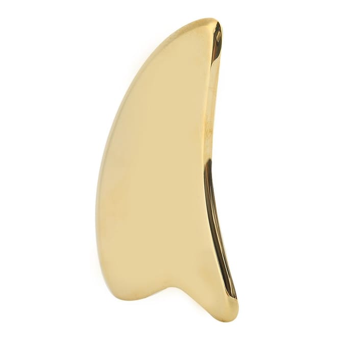Outil de Massage Acupoint Fascia en Laiton Gua Sha Soulagement Douleur Musculaire Masseur Planche à Gratter beige