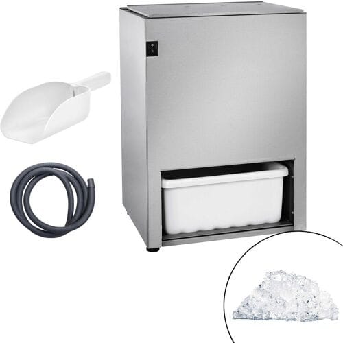 GGM Gastro Eiscrusher - 5 kg/min - 140 Watt - inkl. 5 kg Eisvorratsbehälter Zilver