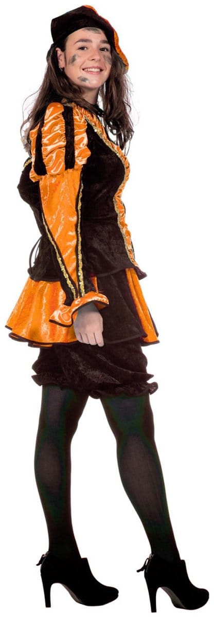 Piet dames oranje/zwart (mt 42)